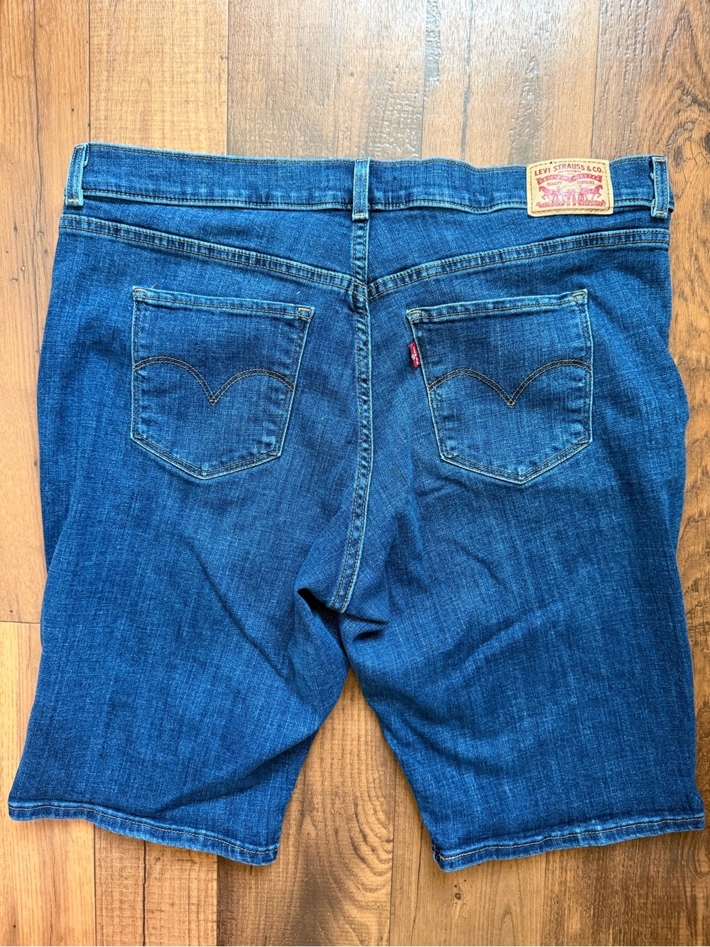 Women’s Blue Denim Jean Shorts - Picture 2 of 4